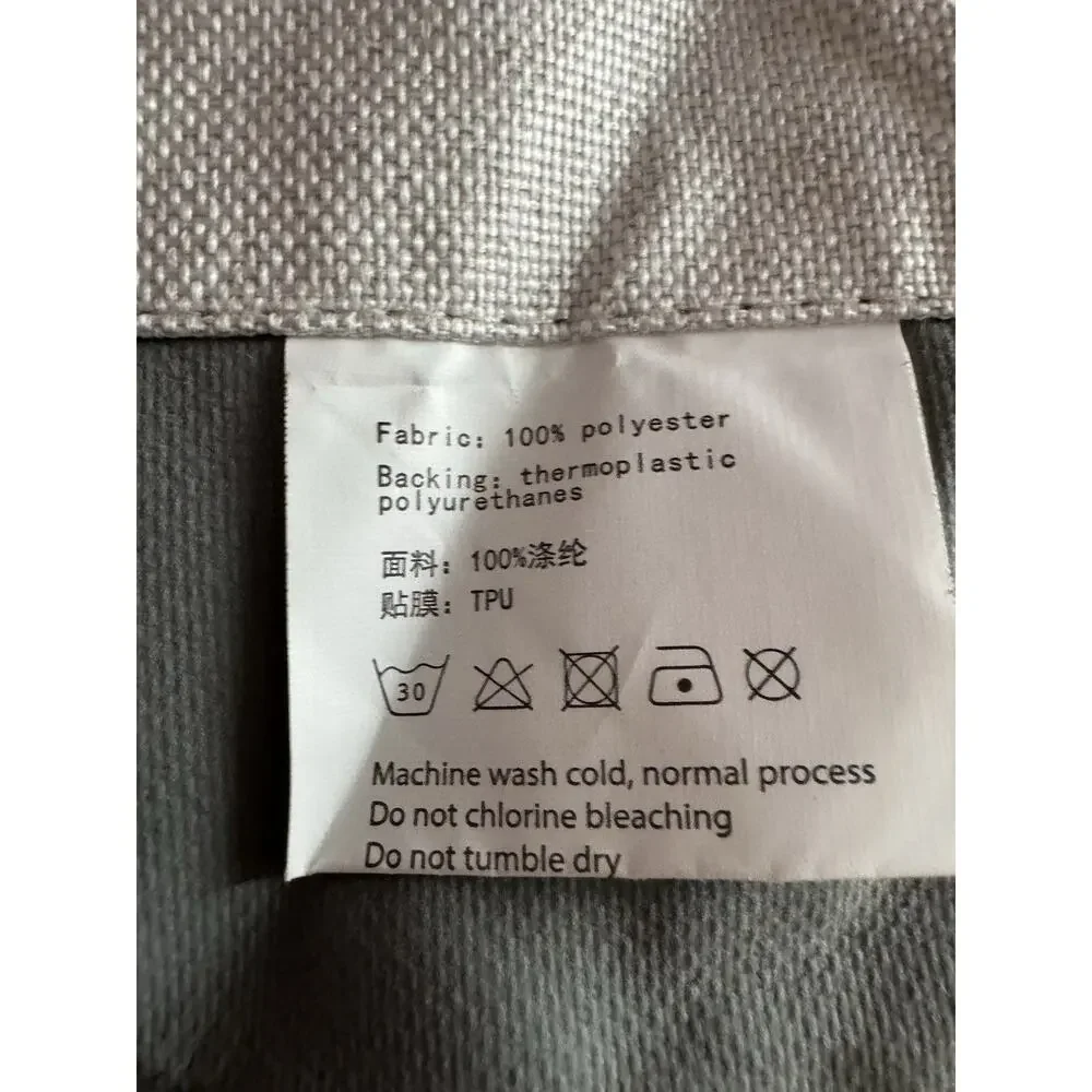 Set of 2 Curtains with hooks beige gray 63 x 50 in neutral